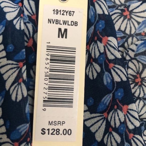 Max Studio Floral Blue Dress Size Medium. New with Tags - Picture 10 of 10